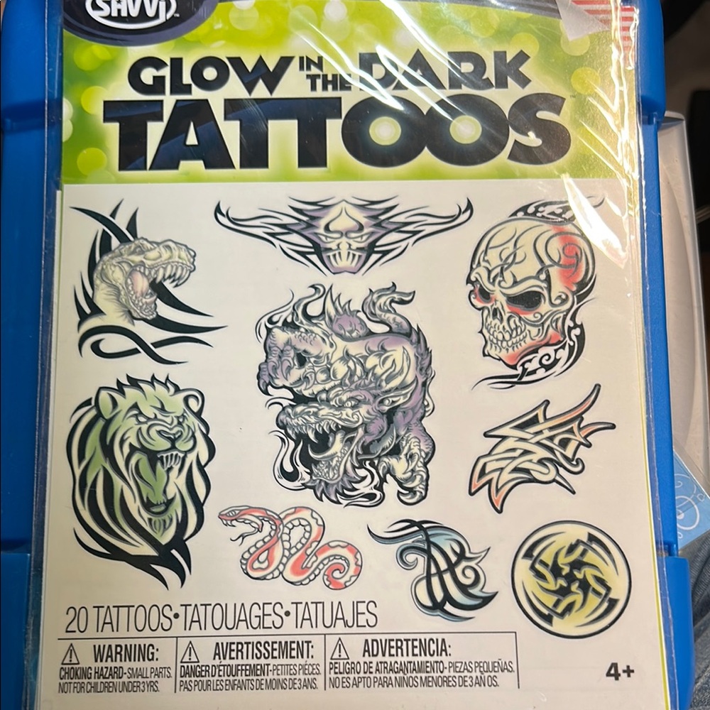Glow in the Dark Tattoo Set